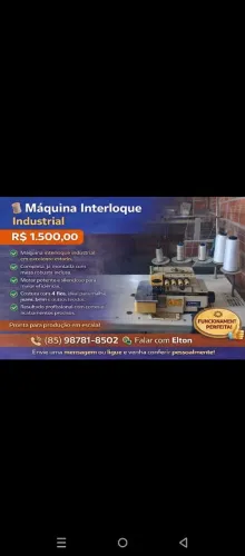Máquina interloque industrial 