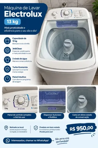 Máquina de lavar 13kg