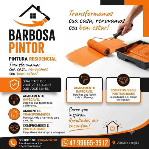 Pintura residencial Joinville e região