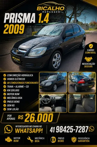 Chevrolet Prisma Sed. Maxx/ LT 1.4 8V Econof. 4P 2009