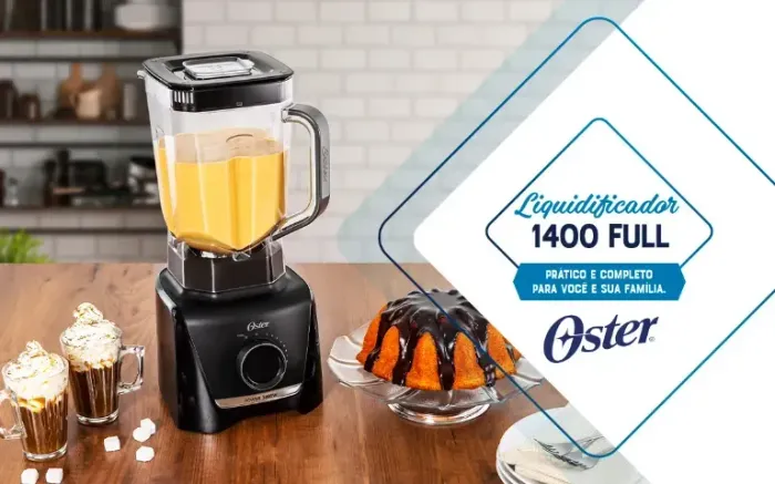 Liquidificador Full 1400w 15 Velocidades Oliq610 Preto Oster - Fale direto no WhatsApp: (