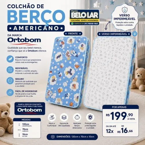 Colchão Juvenil Americano Ortobom