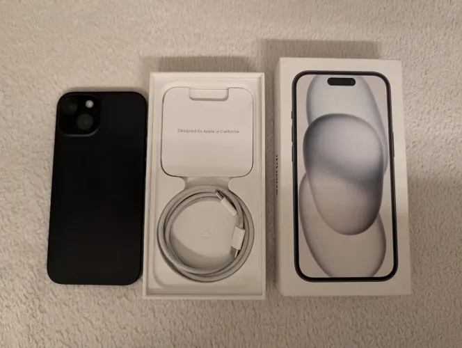 iPhone 15 256 GB - apenas 37 ciclos de bateria 