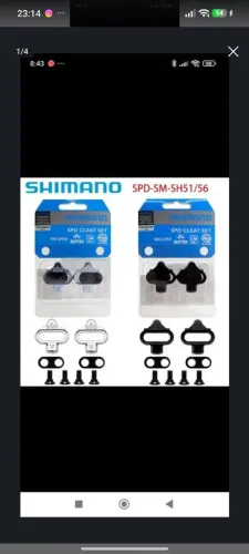 Par taquinhos Shimano zero na caixa