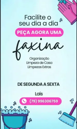 Faço faxina em casas apartamento etc..