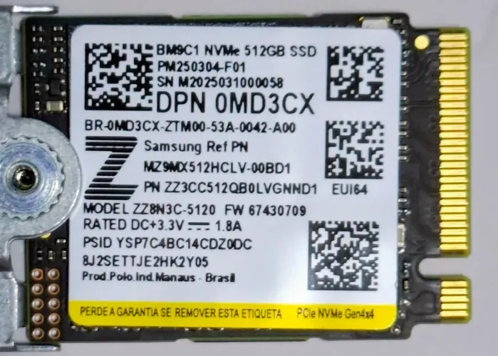 SSD NVME 512 Gen 4x4
