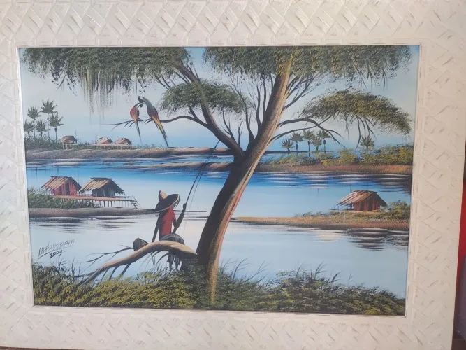 Quadro artesanal tela 