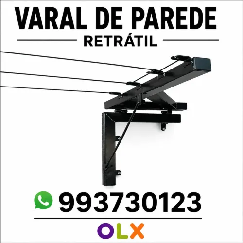 Varal Retrátil robusto (PRODUÇÃO PRÓPRIA)