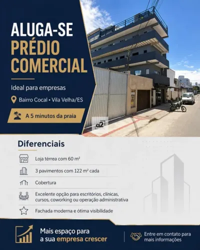 Prédio para alugar em Vila Velha, Cocal, com 550 m²