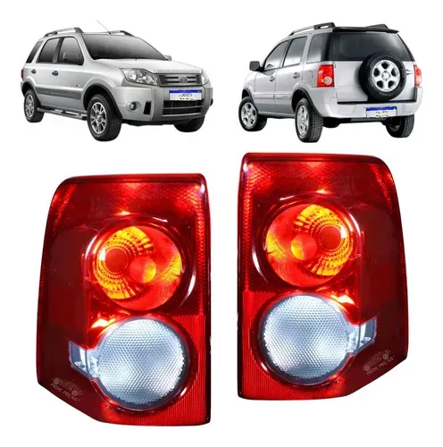 Lanterna Ford Ecosport 2008 2009 2010 2011 2012 Par Novo Ambos Lados Fumê