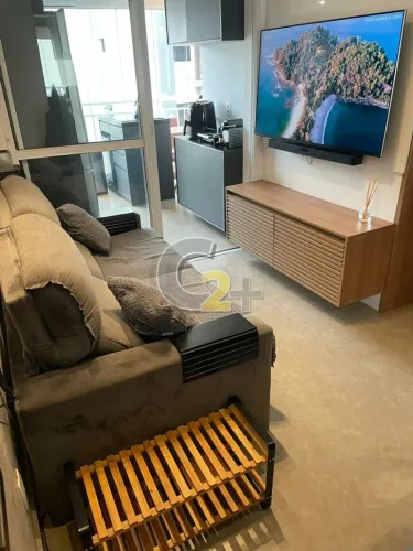 Apartamento mobiliado à venda na Bela Vista com 1 quarto e 2 vagas