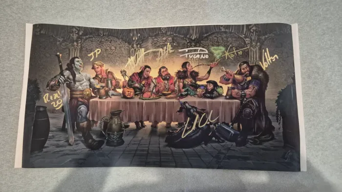Tela Autografada - Tesouros de Ghanor - Nerdcast RPG