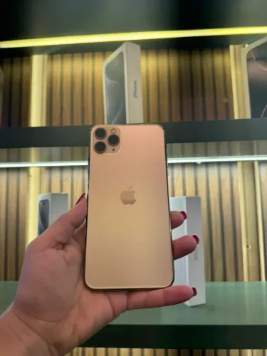 IPHONE 11 PRO MAX 256GB GOLD ?87% Aparelho todo original