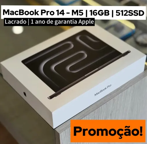 MacBook Pro M5 | 16GB | 512 SSD lacrado e a pronta entrega