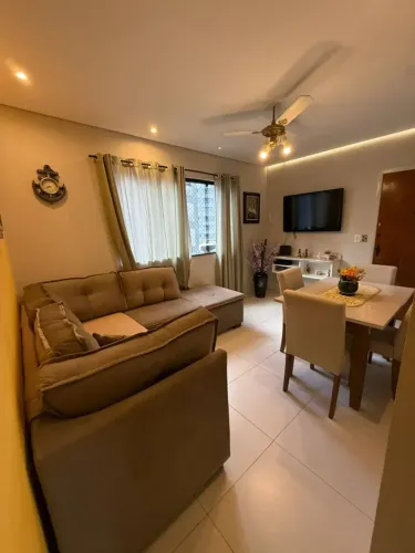 Apartamento para venda possui 58 metros quadrados com 2 quartos em Vila Alzira - Guarujá -