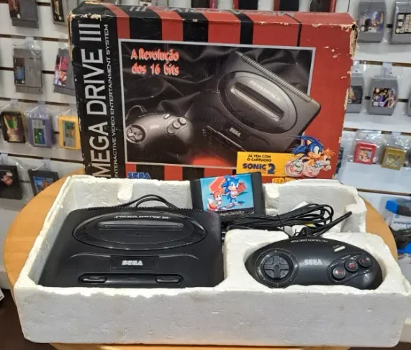 Mega Drive 3 na Caixa