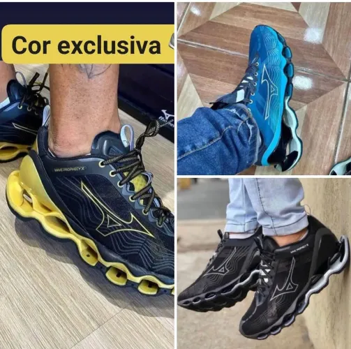 Relançamento mizuno Prophecy x preto - dourado na promoção