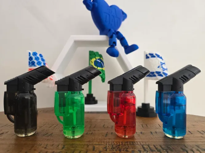 Mini maçarico recarregável