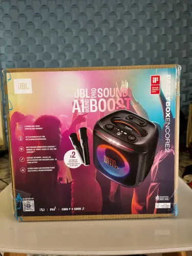 JBL Encore 2 + 2 microfones..