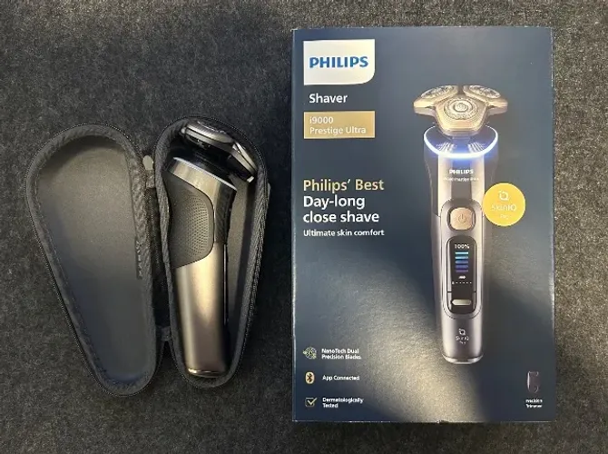 Philips Barbeador Elétrico Shaver i9000 Prestige Ultra com SkinIQ Pro - Seminovo