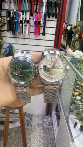 Relógio seiko automático, vidro safira