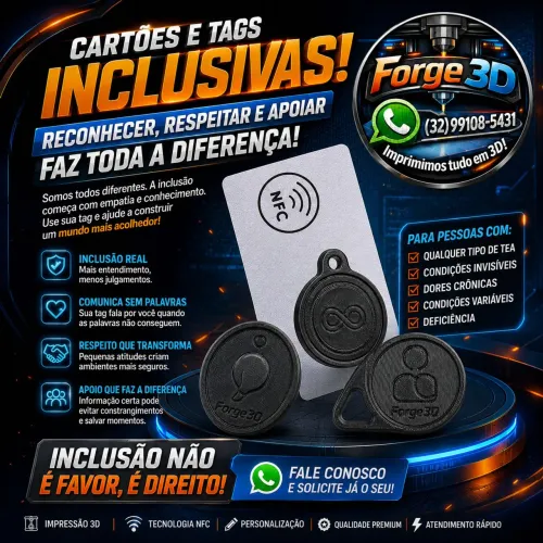 Tag ou Cartão de Identificação Para Pessoas Especiais Criançad Idosos