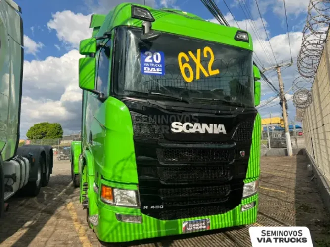 Cavalo Mecânico Scania R450 6x2 - Suspensão AR CEGONHEIRO 2020/2020 Verde