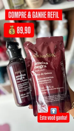 Hidratantes Ameixa Compre e ganhe o refil