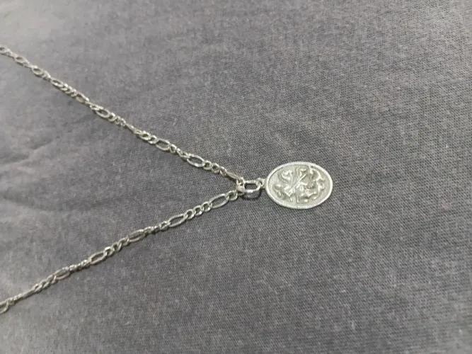 Corrente, são Jorge de,prata,925, legítima,70,cm,+pingente de,prata,925