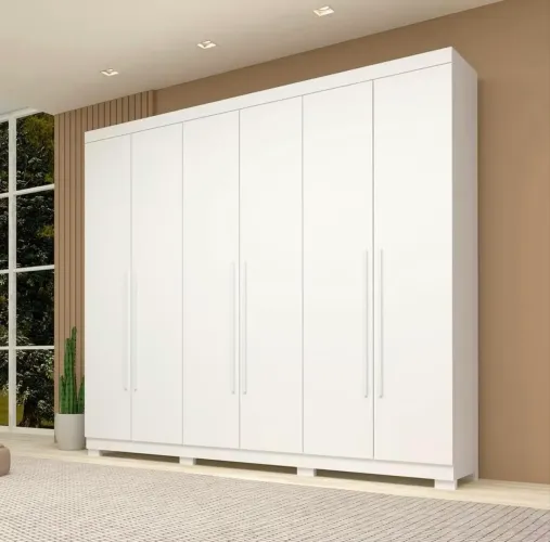 Guarda-Roupa Casal Itália 6 Portas 4 Gavetas 100% MDF