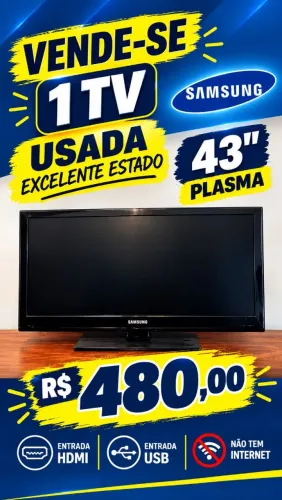 Tv Plasma 43" Samsung - *