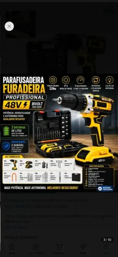 Vendo parafusadeira usada uma unica vez
