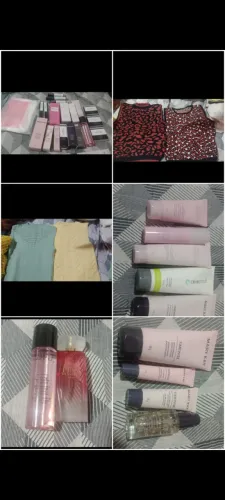 Produtos de beleza e roupas modas