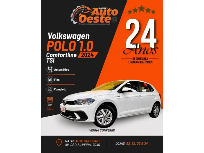 Volkswagen Polo Comfortline TSI 1.0 Flex 12V Aut. 2024