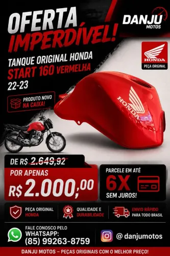 Tanque Honda start 160 24 genuíno honda