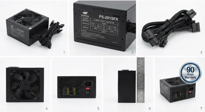 Fonte C3Tech PS-201SFX - Compacta (SFX)-(Recondicionada) Testada c/Garantia