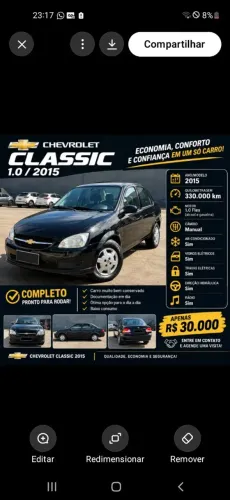 Chevrolet Classic Life/ls 1.0 VHC Flexp. 4P 2015