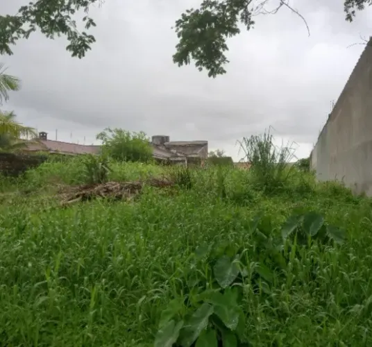 Terreno em rua asfaltada na praia de Itanhaém