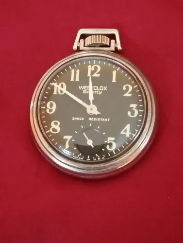 Relógio vintage WESTCLOX, mod. Pocket Watch.