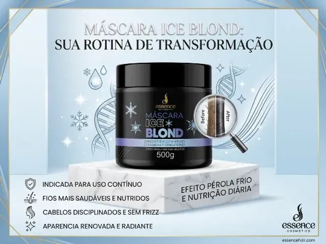 Máscara p/ CABELO ( nutrição diária) - ICE. BLAND de 5OOg - Essence Hair