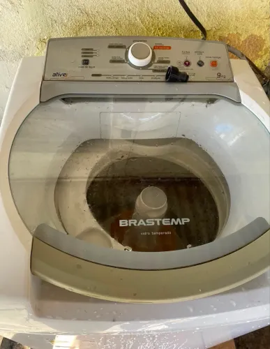 (A RETIRAR) Lavadora de Roupas Brastemp 9 kg Ative - Turbo Performance - Branca - 110V