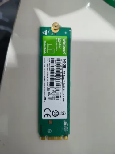 SSD M.2 SATA WD Green 240GB - Rápido e Funcionando Perfeitamente