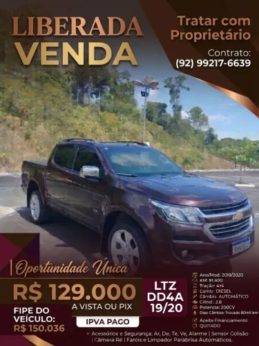 Chevrolet S10 Pick-up LTZ 2.8 TDI 4X4 CD Dies.aut 2020