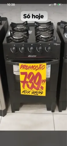 Fogão tampa de vidro 740,00