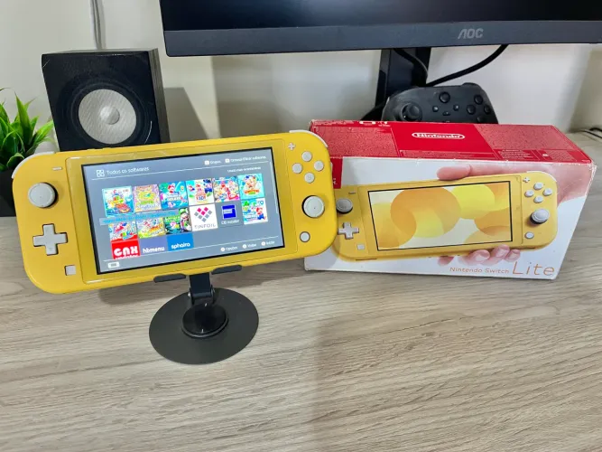 Nintendo Switch Lite Desbloqueado com Jogos (12x no Cartão)