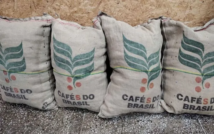Sacos em juta Café Brasil 