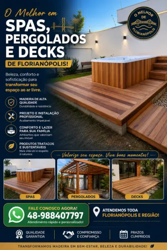 Spas, Pergolados e Decks em Florianópolis | Projetos Sob Medida com Qualidade Premi