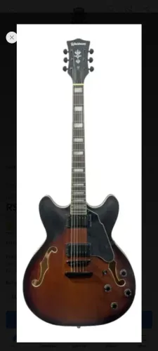 Guitarra semi acústica Waldman nova