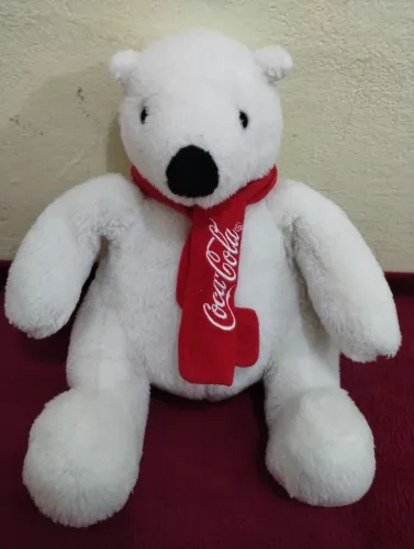 Urso polar original da coca cola.