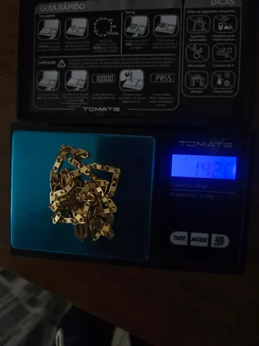 Corrente de ouro piastrini 18k 14.3g